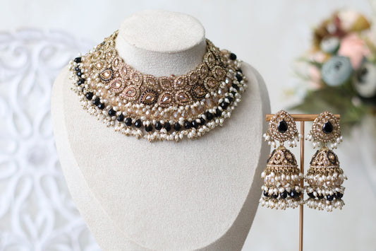 Zehra Necklace set - Black