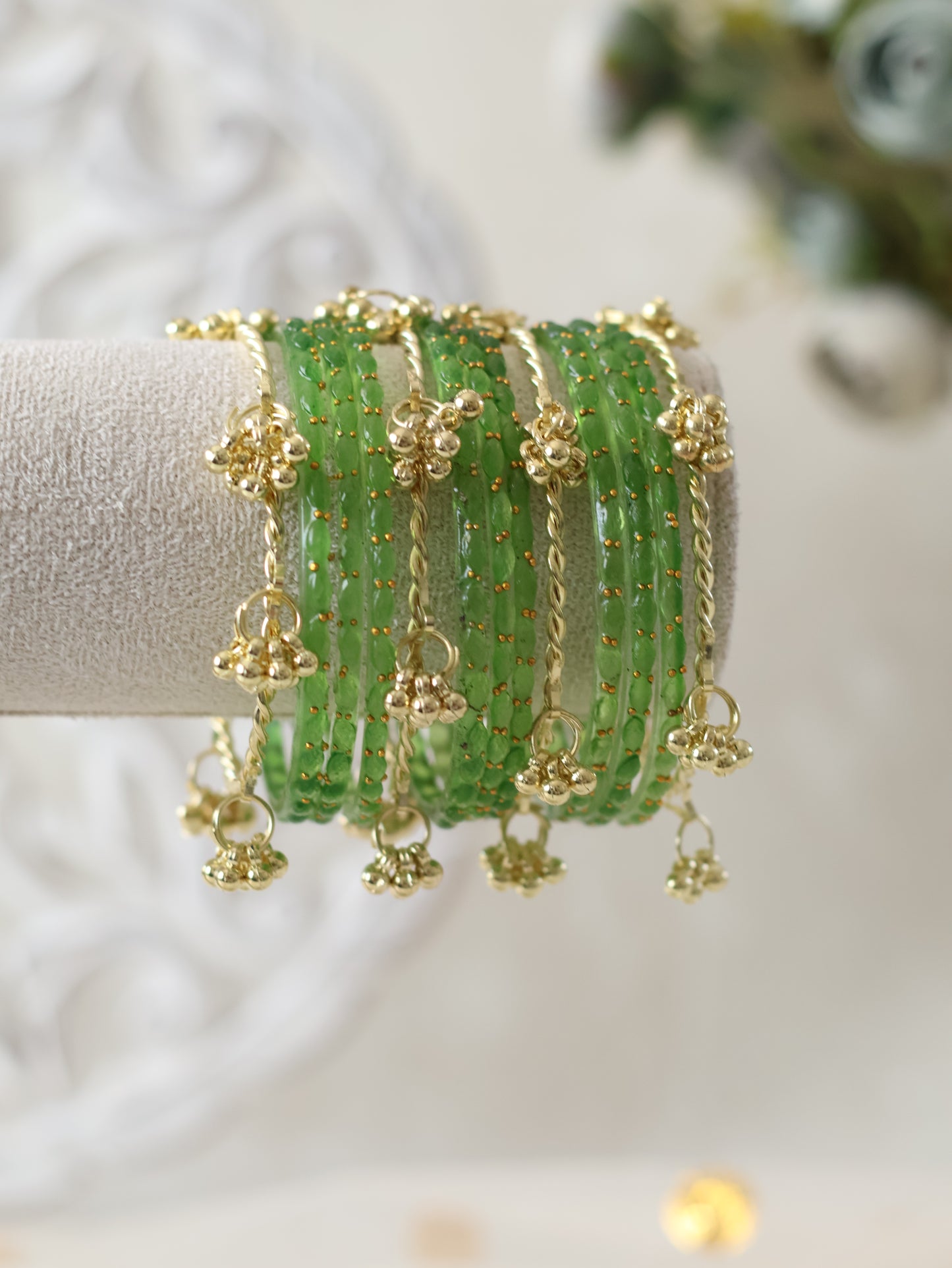 Kashmiri Bangles - Light Green