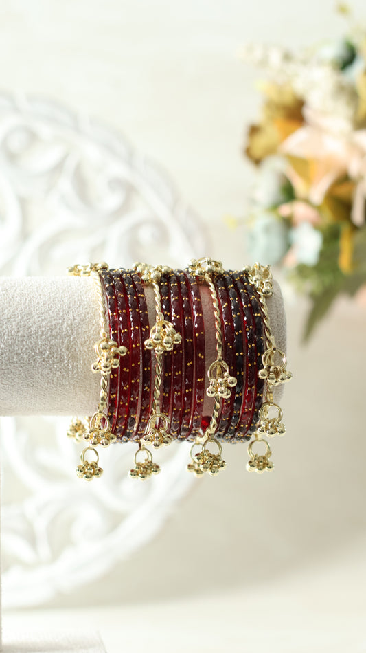 Kashmiri Bangles - Maroon