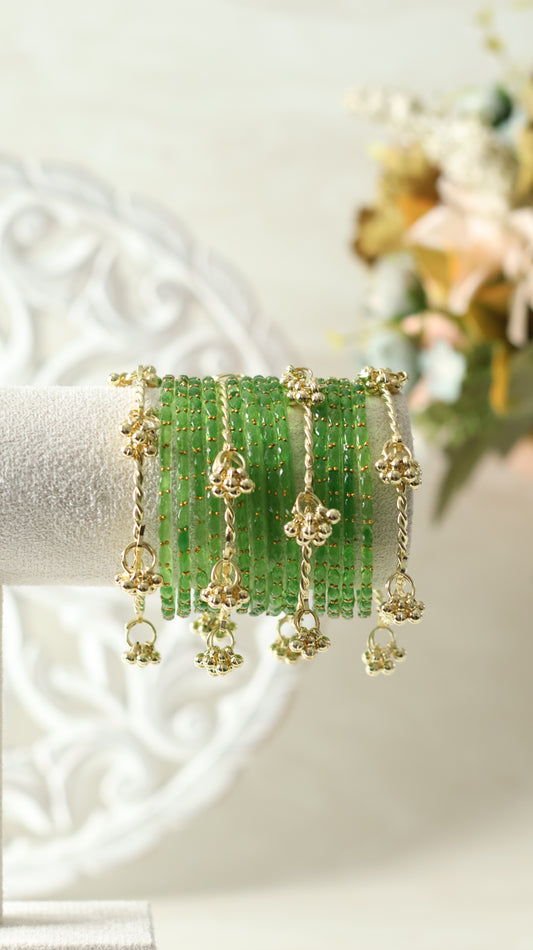 Kashmiri Bangles - Green
