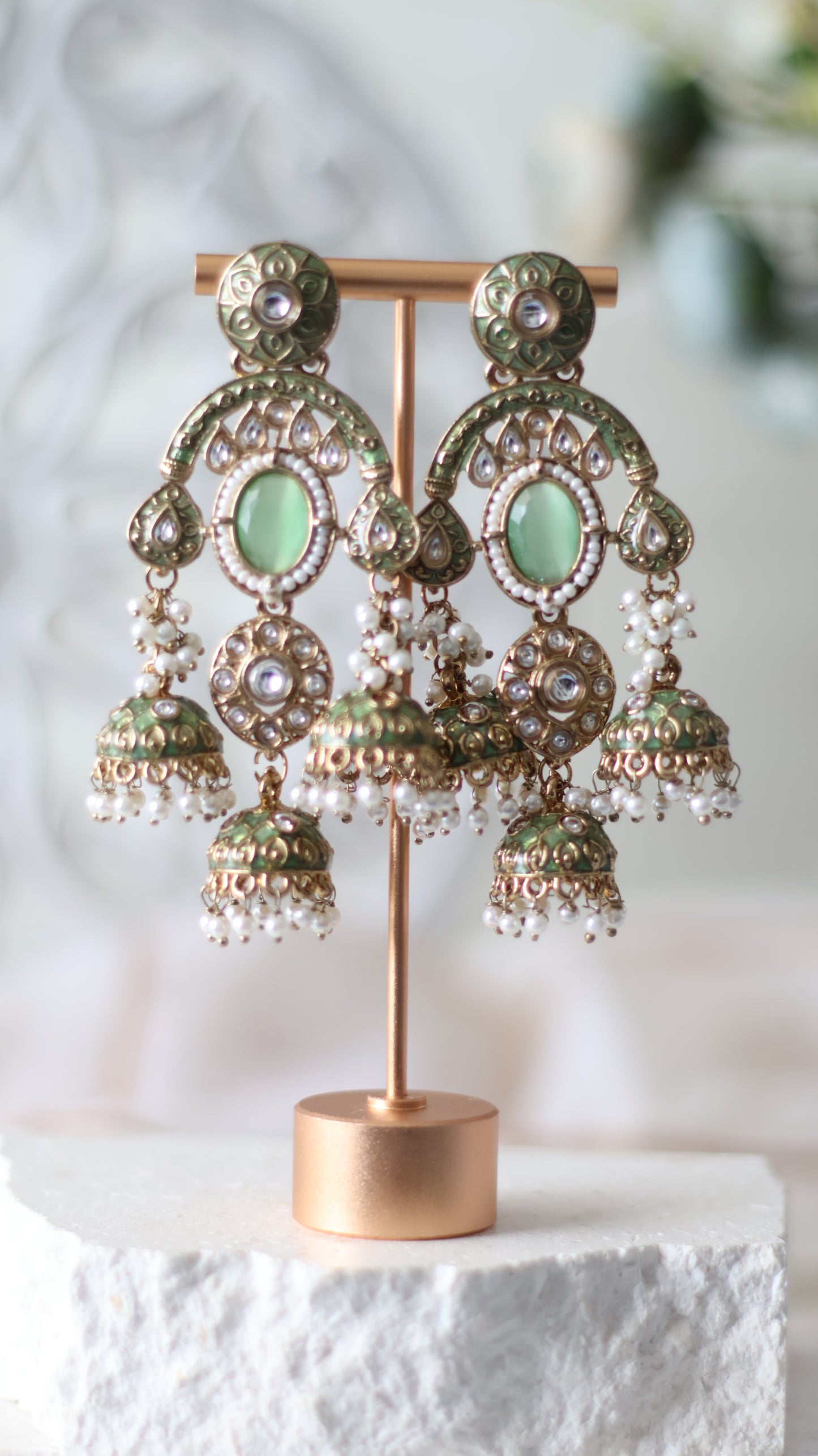 Amaira earrings - Sage