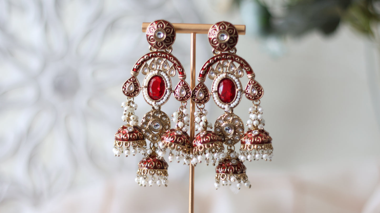 Amaira earrings - Ruby