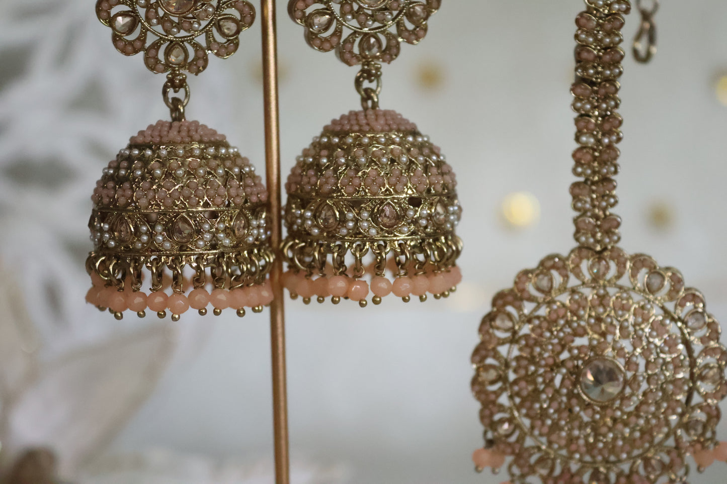 Ramya earrings tikka set