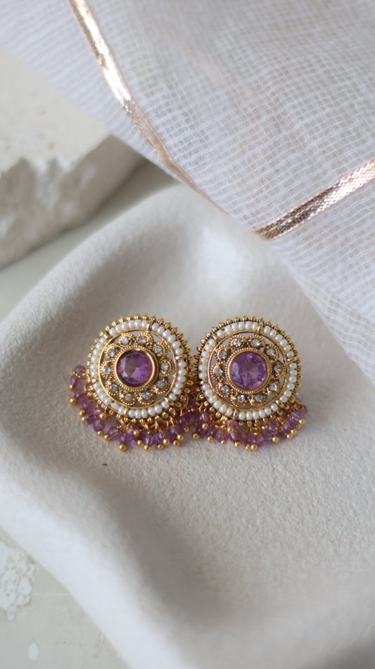 Alia studs - Purple