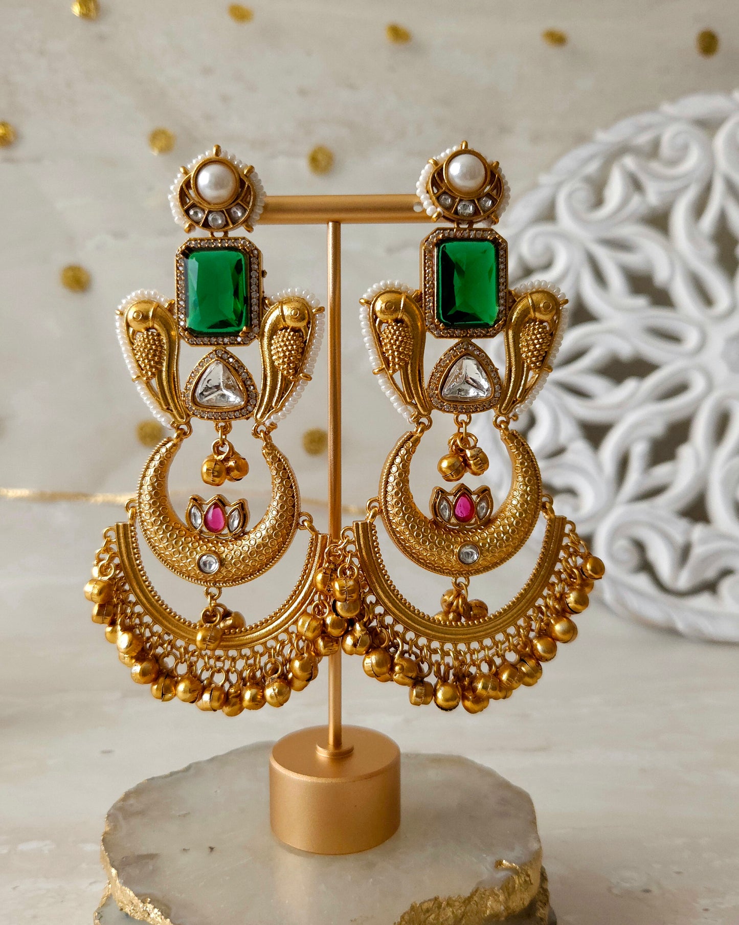 Saja earrings - Green