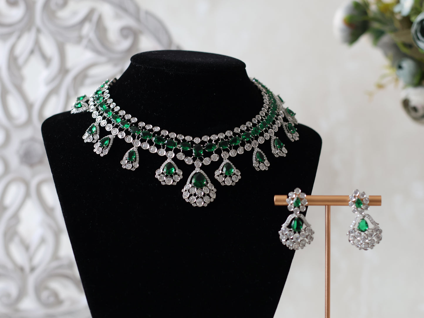 Alice necklace set - Green