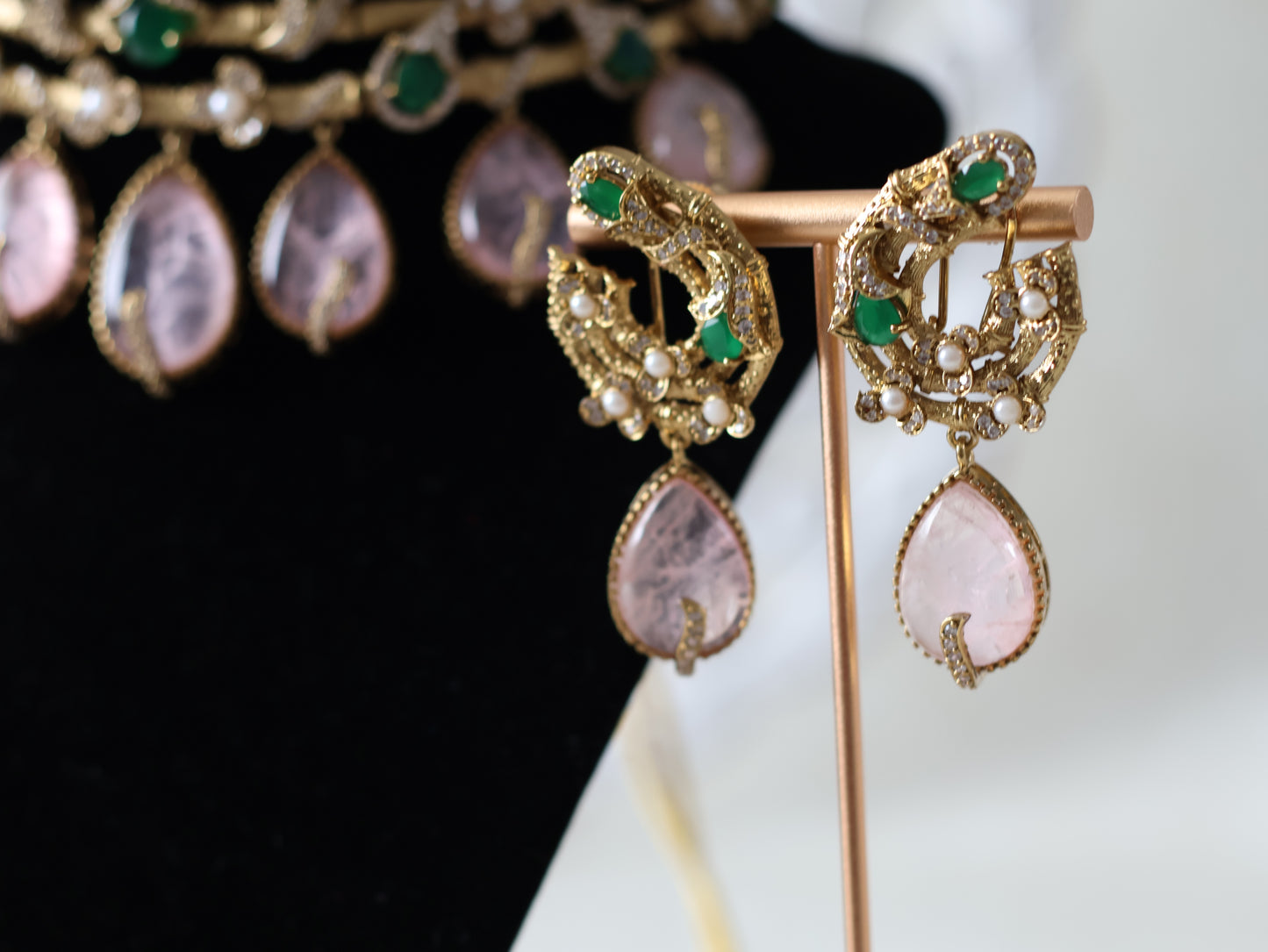 Wafa Necklace set - Pink