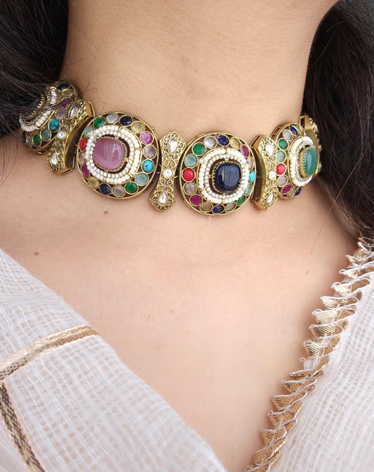 Saanvi necklace set - Multi