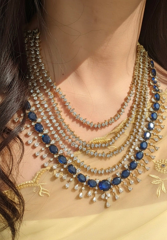 Jiya necklace set - Ruby
