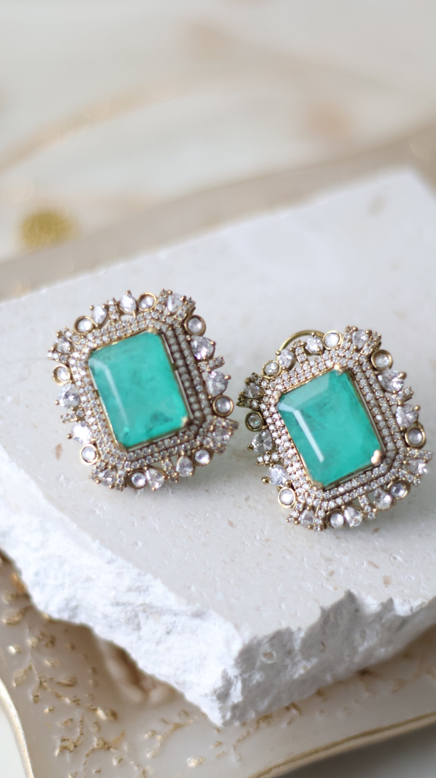 Sana studs - Aqua