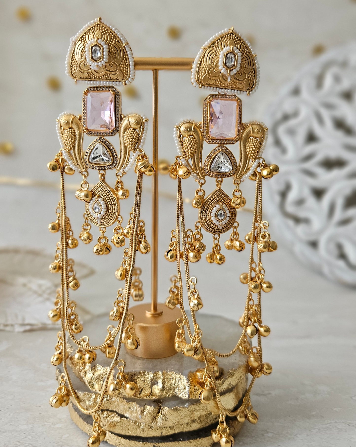 Roza earrings - Pink