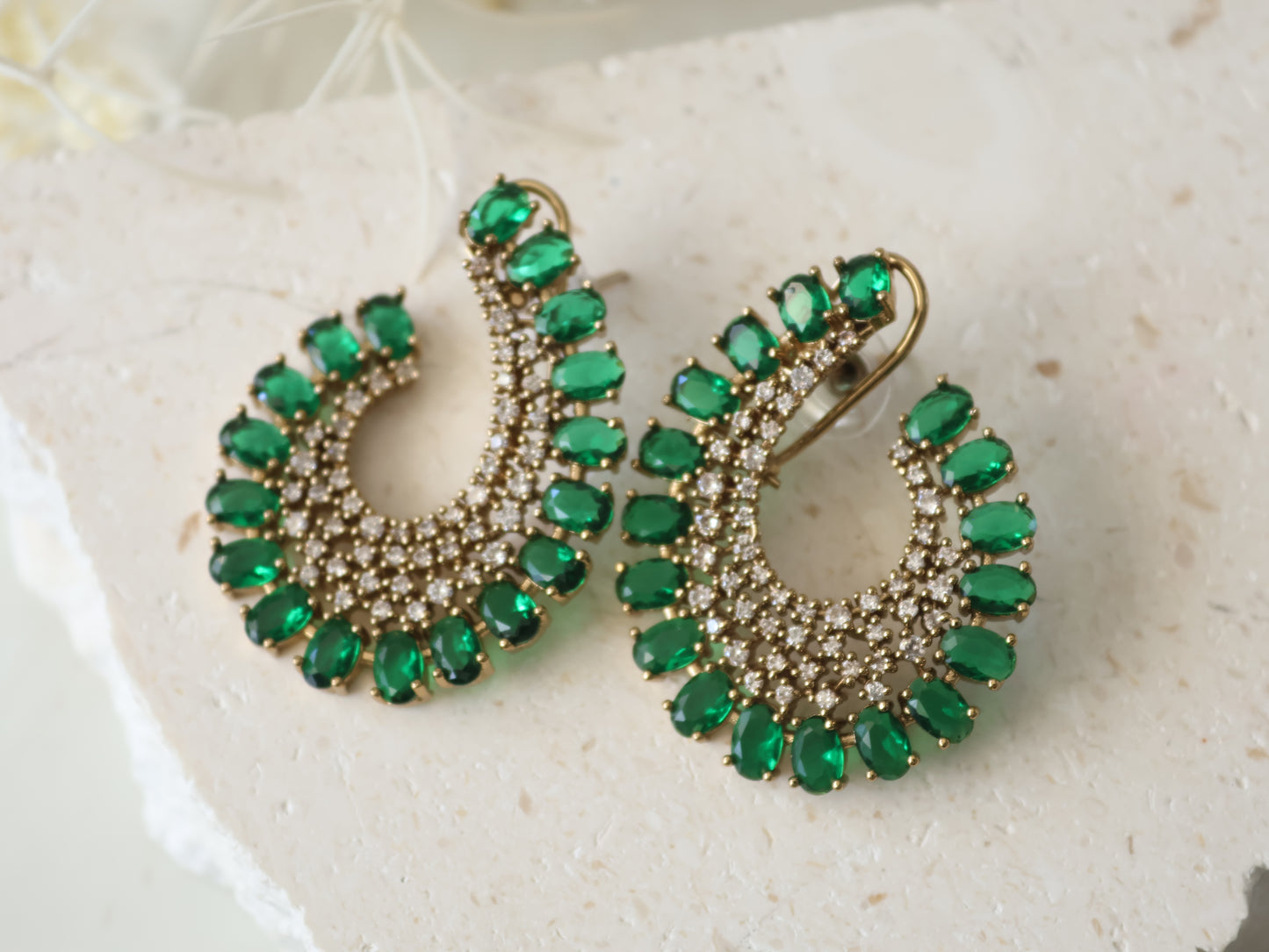 Ambika studs - Green