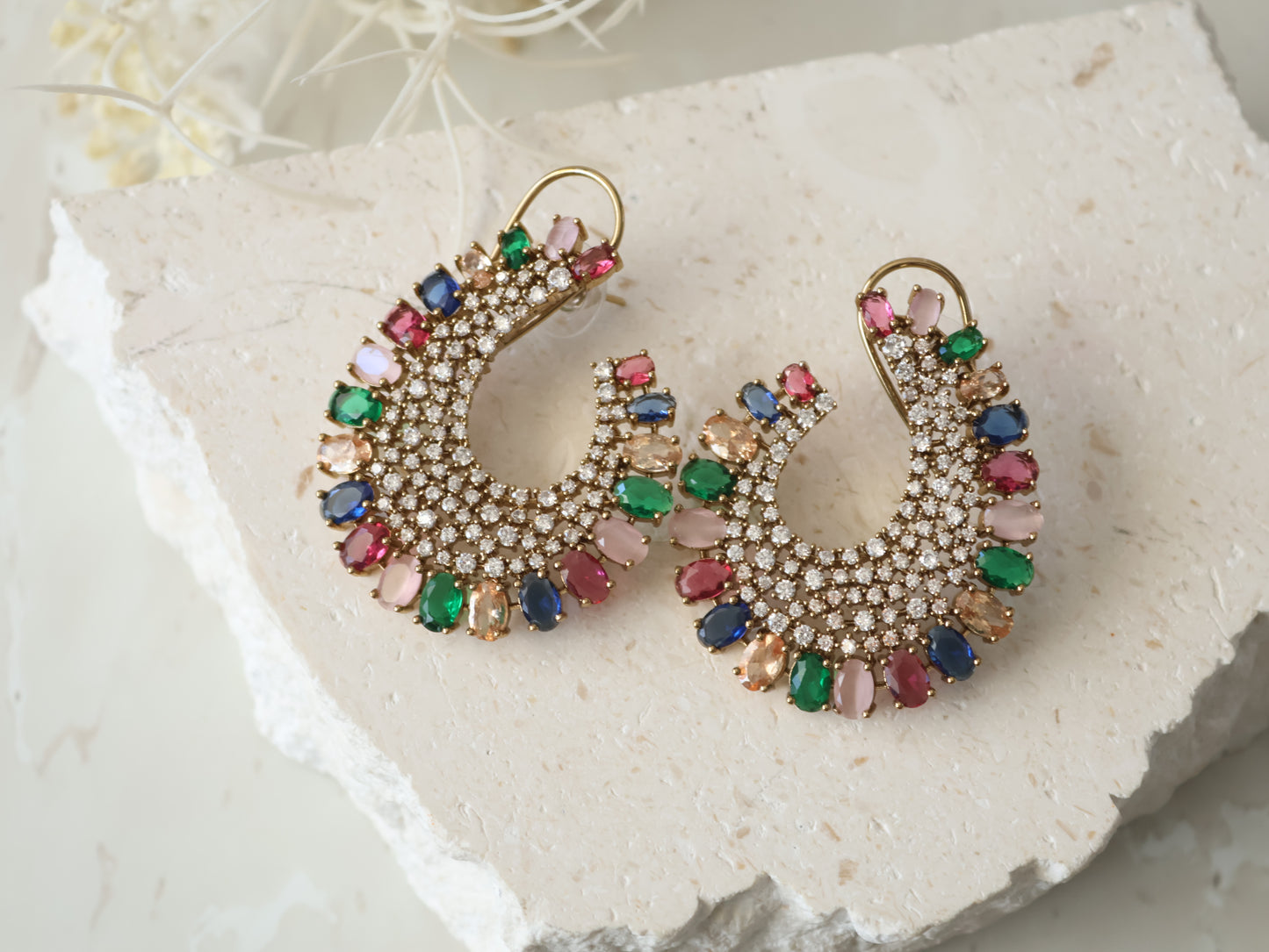 Ambika studs - Multi colour