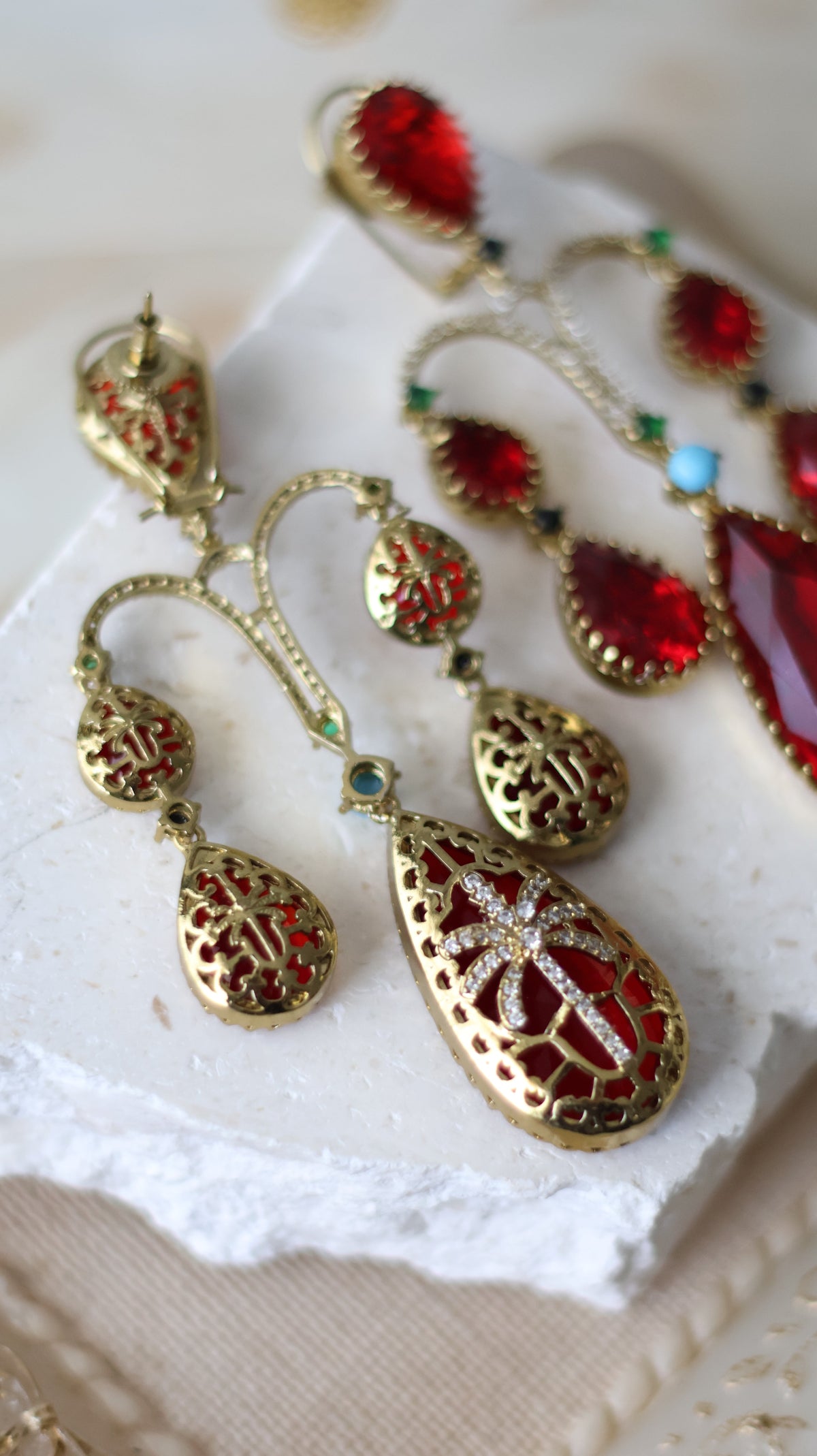 Ina earrings - Green