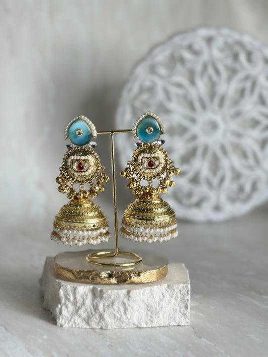Alnaaz jhumke - Blue