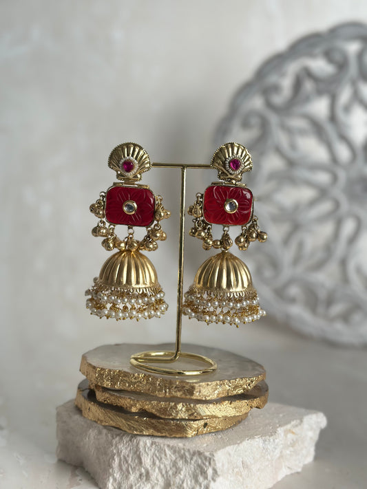 Nara earrings - Ruby