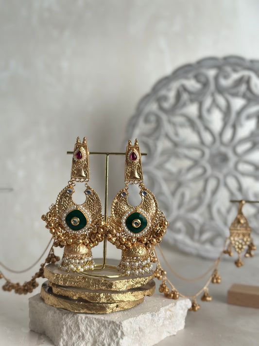 Salma earrings - Green