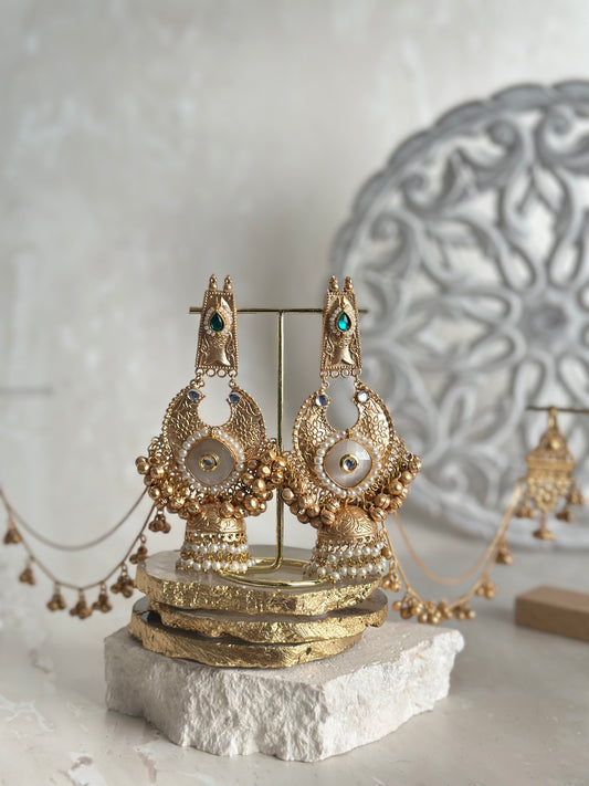 Salma earrings - White