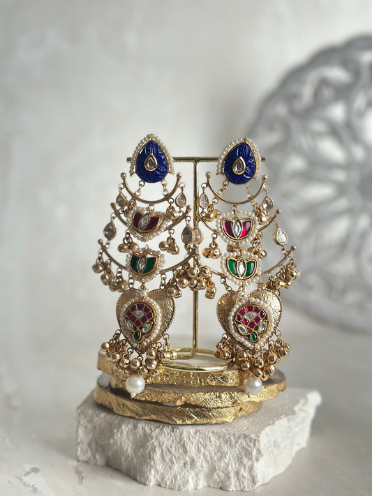 Shabnam earrings - Blue