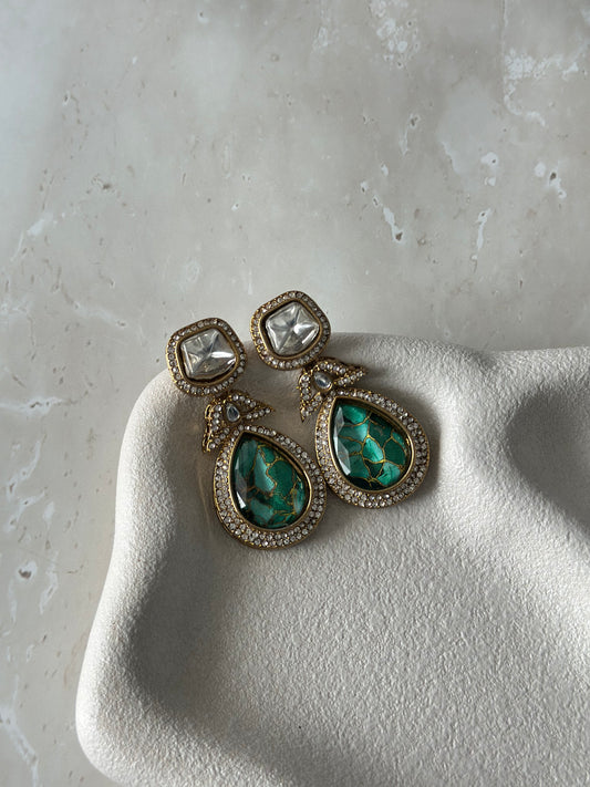 Fiza earrings - Green