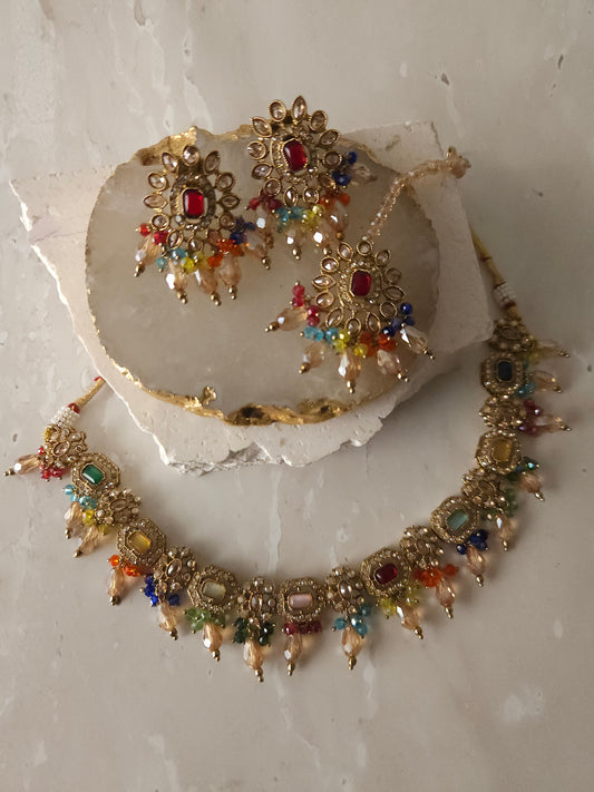 Avantika necklace set - Multi