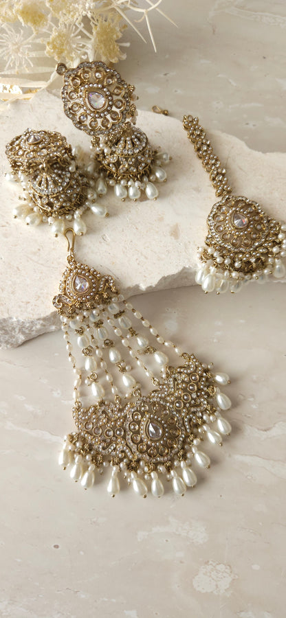 Jas earring passa set - Pearl