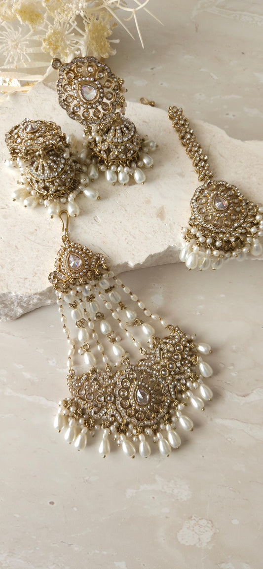 Jas earring passa set - Pearl