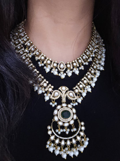 Rehmat necklace set - White