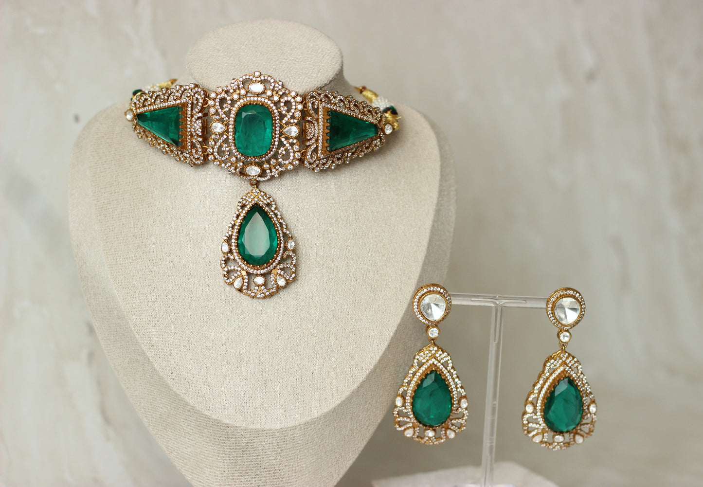 Hazel necklace set - Teal