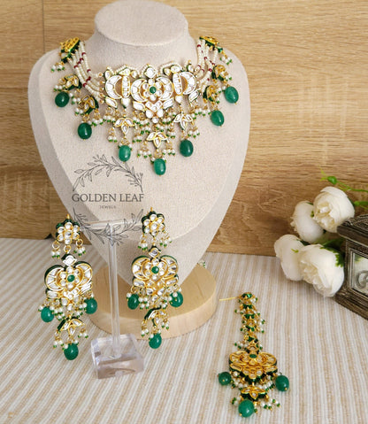 Rihana necklace set with tikka