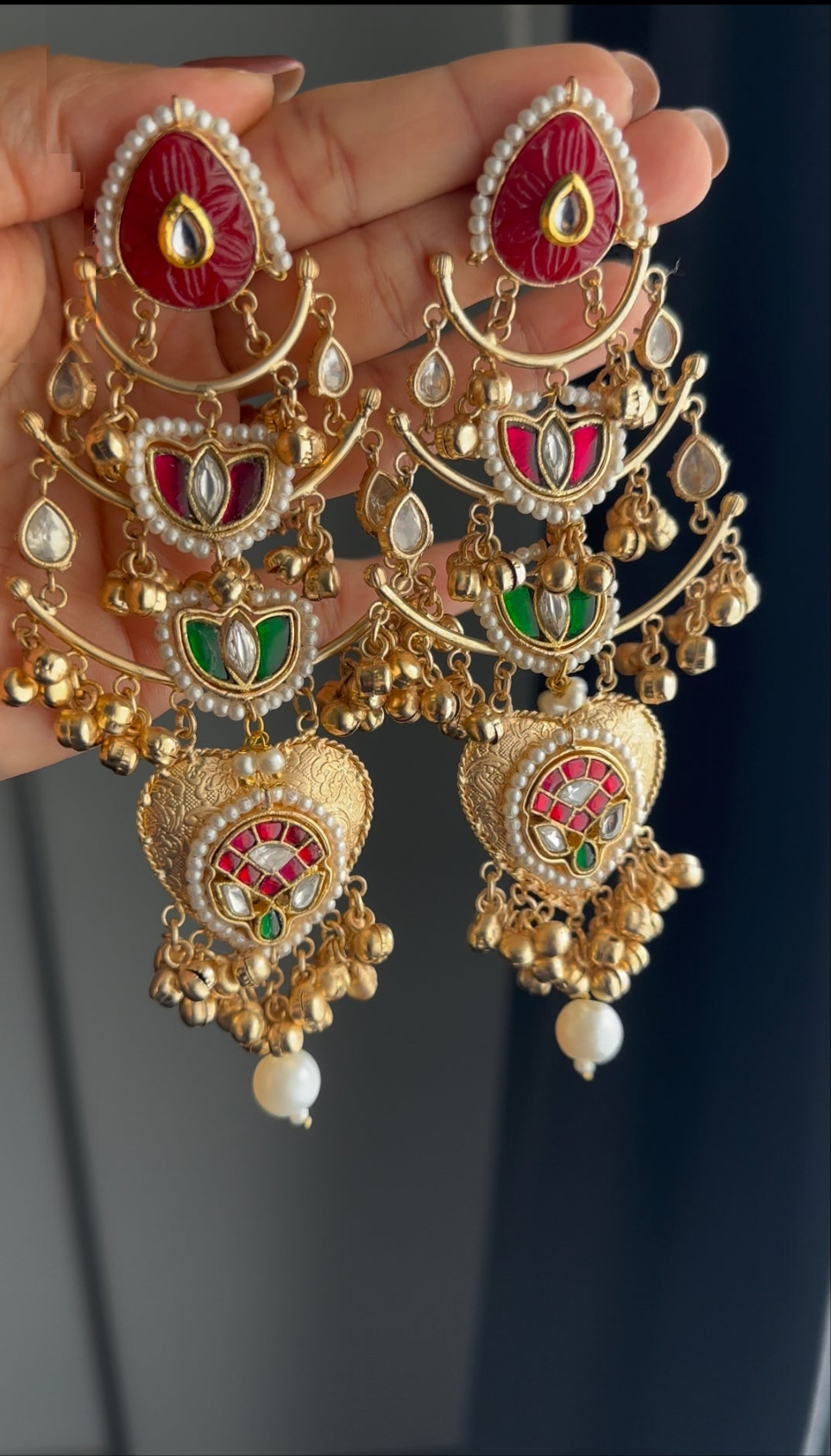 Shabnam earrings - Red