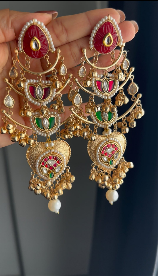 Shabnam earrings - Red