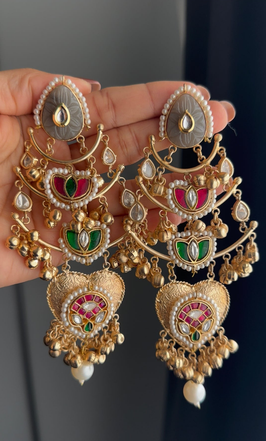 Shabnam earrings - Grey