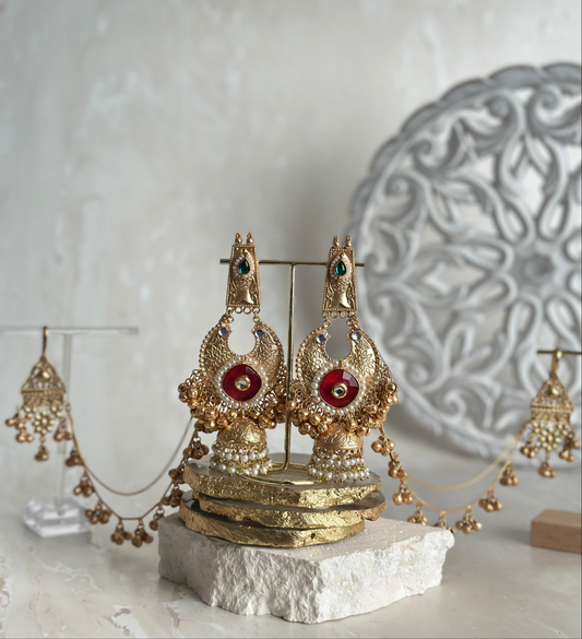 Salma earrings - Ruby