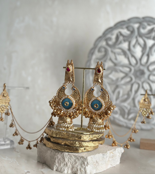 Salma earrings - Blue