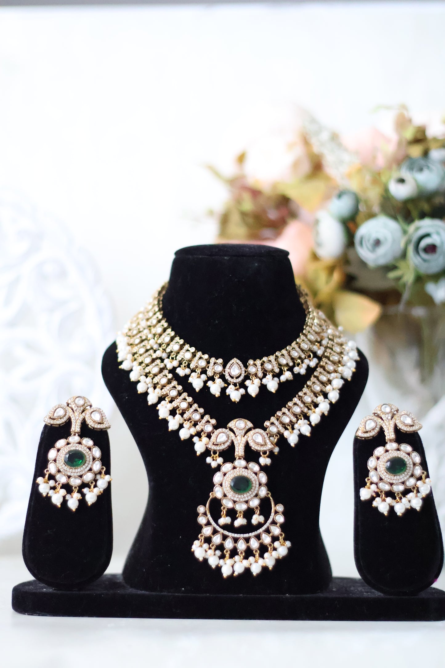 Rehmat necklace set - Green