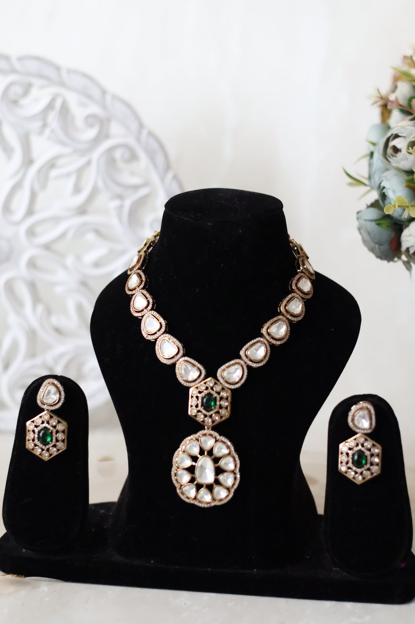 Nidhi Necklace set - Green