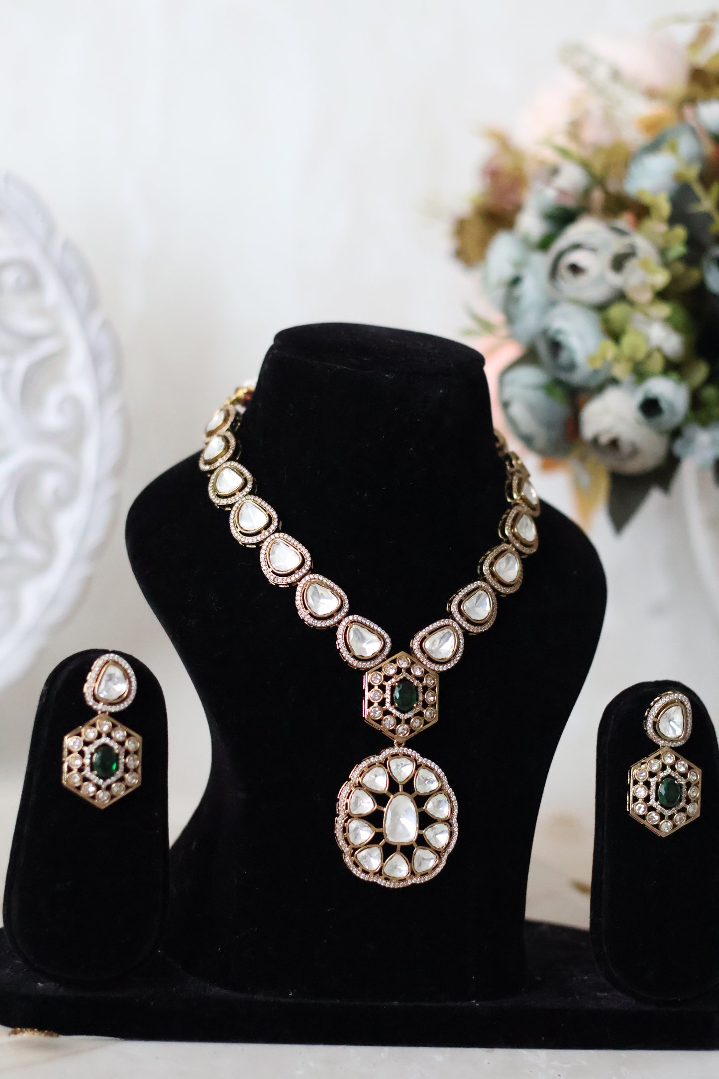 Nidhi Necklace set - Green
