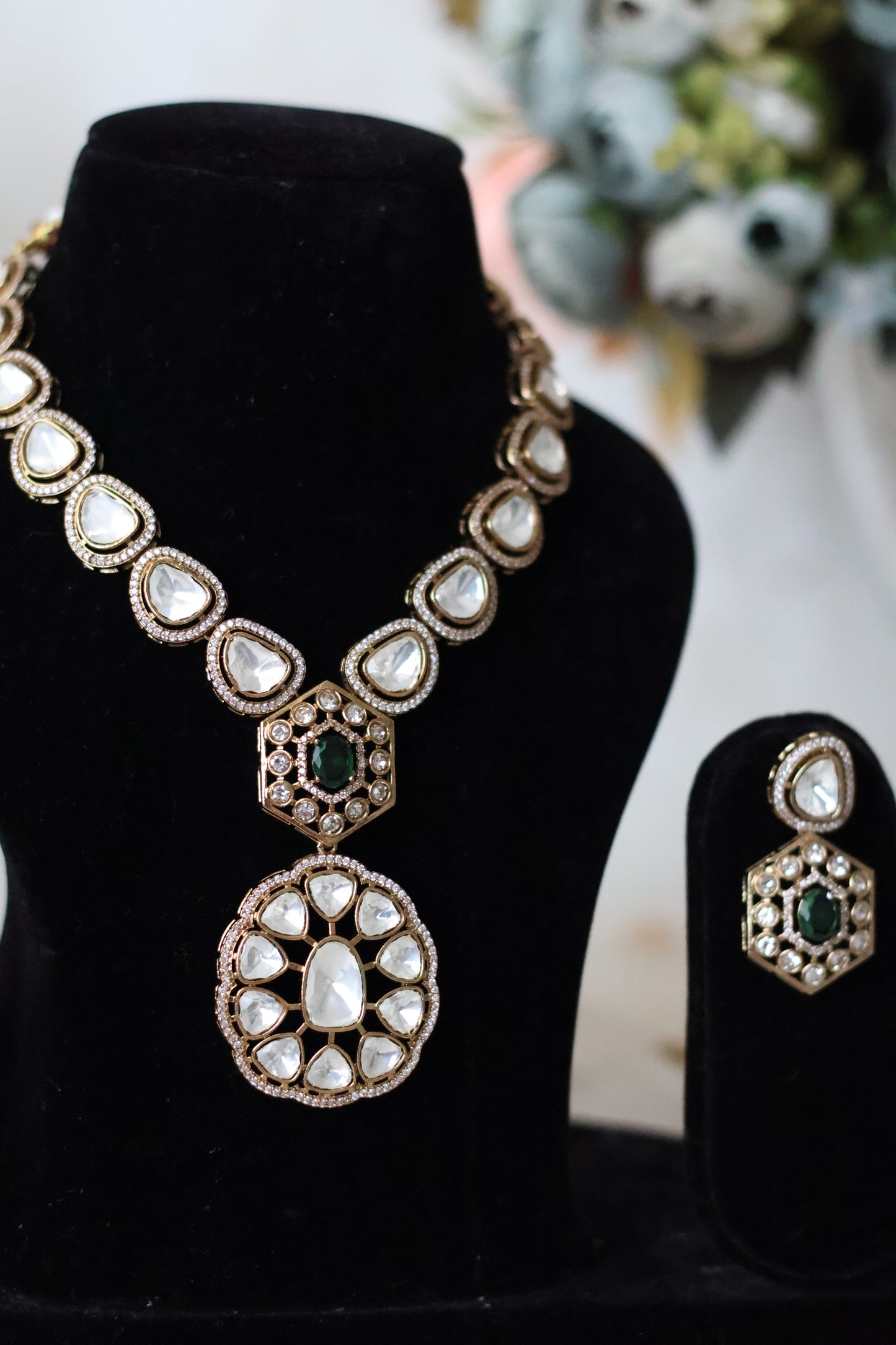 Nidhi Necklace set - Green