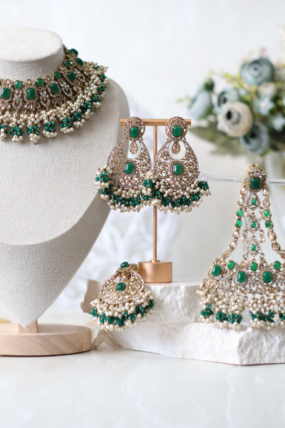 Husan Necklace set - Green