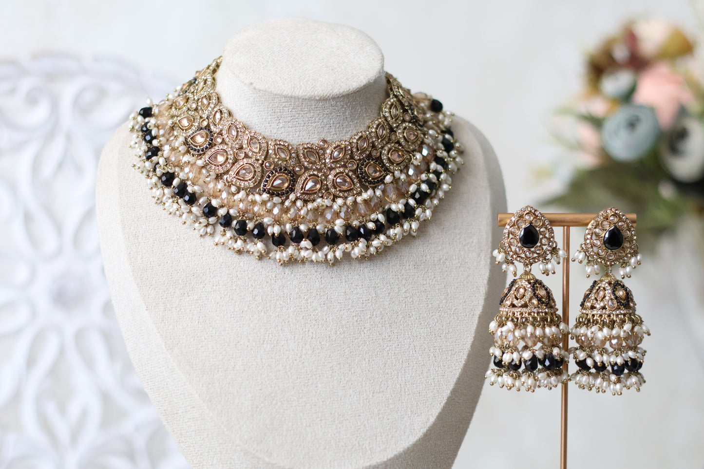 Zehra Necklace set - Black
