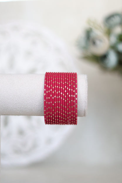 Bangles - Dark Pink Gold