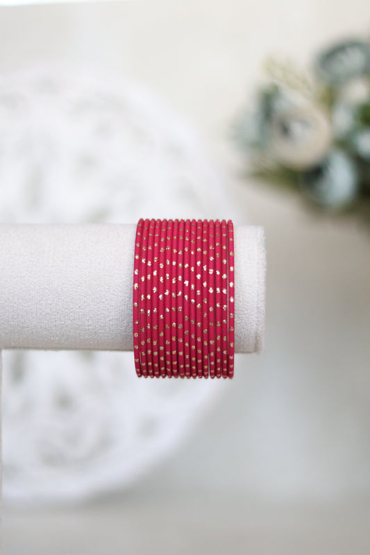 Bangles - Dark Pink Gold