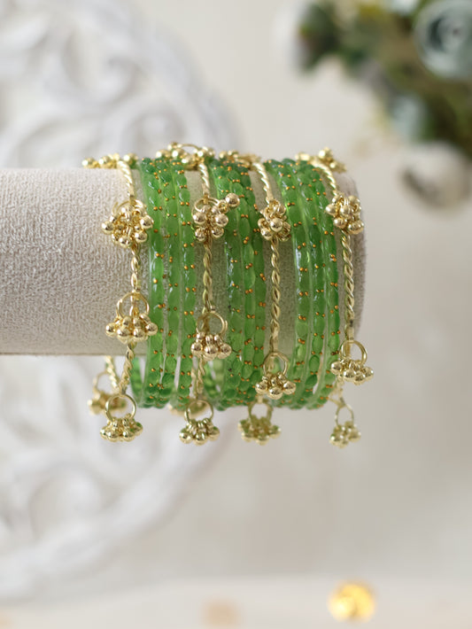 Kashmiri Bangles - Light Green