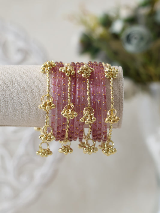 Kashmiri Bangles - Dusty Pink
