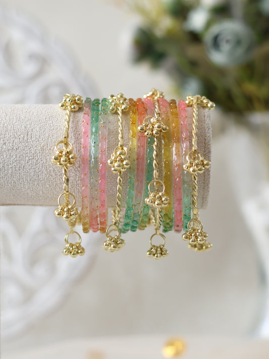 Kashmiri Bangles - Pastel Rainbow