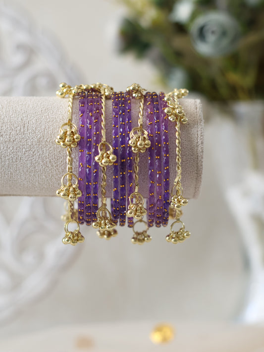 Kashmiri Bangles - Purple