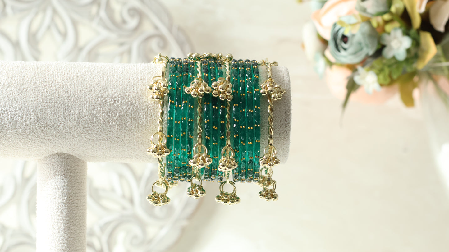 Kashmiri Bangles - Teal
