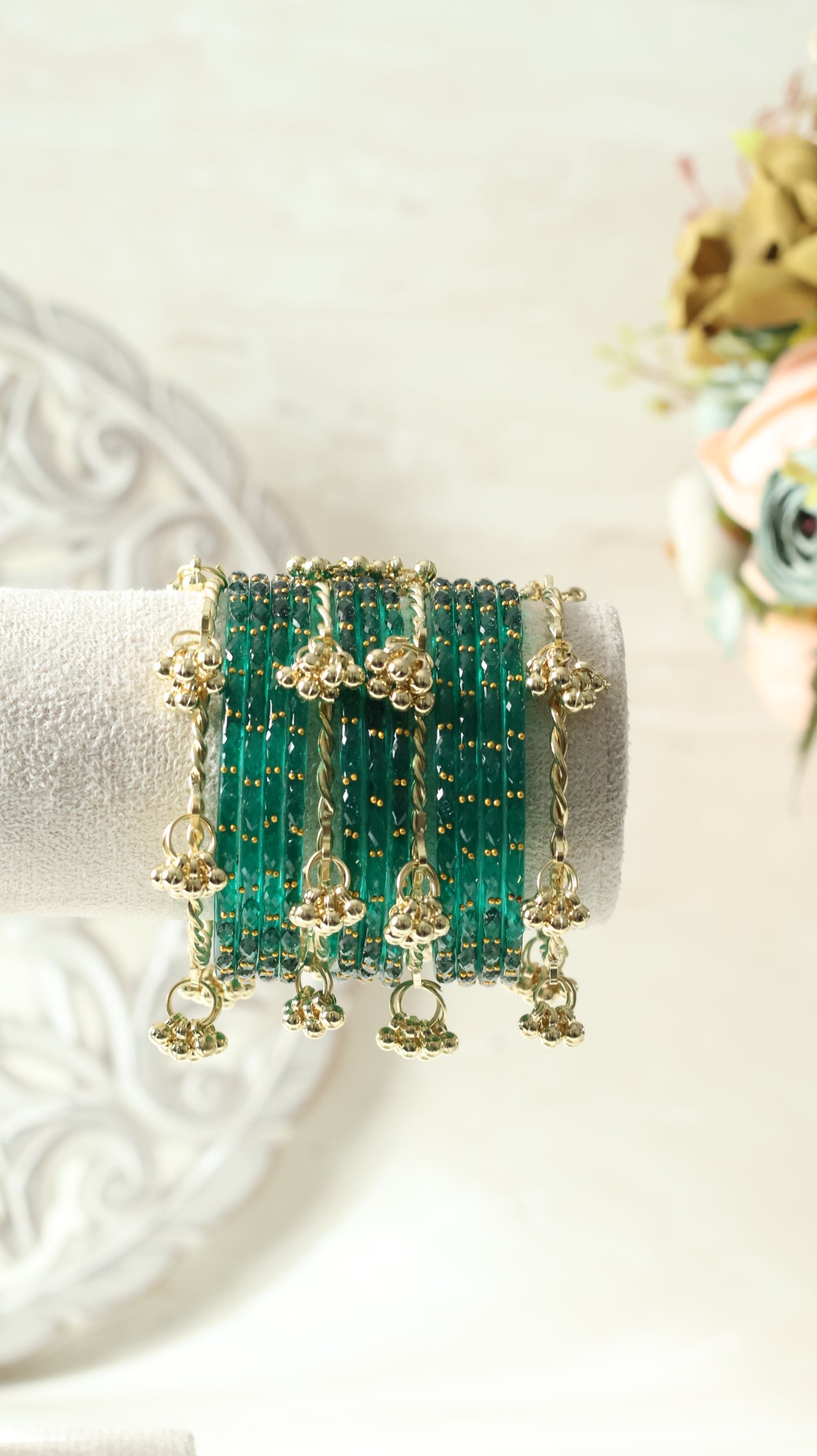 Kashmiri Bangles - Teal