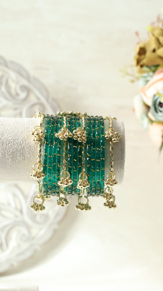 Kashmiri Bangles - Teal